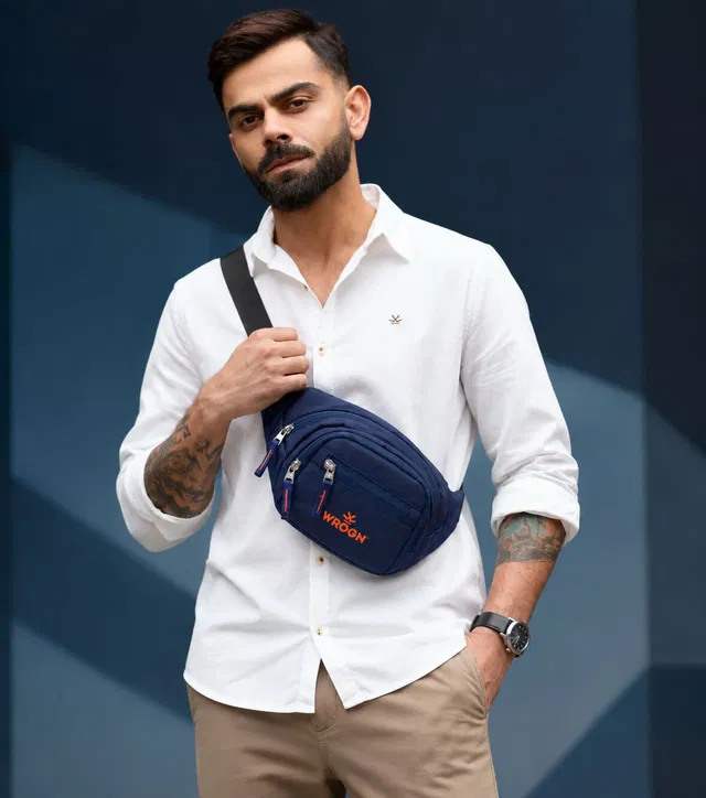 WROGN Waterproof Fanny Pack Belt for Travelling WAIST BAG