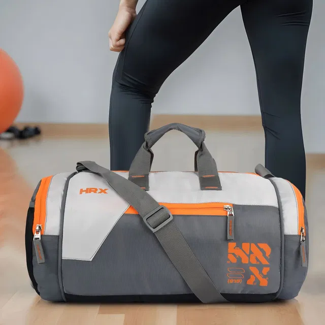 HRX by Hrithik Roshan (Expandable) Heavy Duty Gym & Travel Duffle Bag | Sports Bag for Workout & Outdoor Activities Gym Duffel Bag