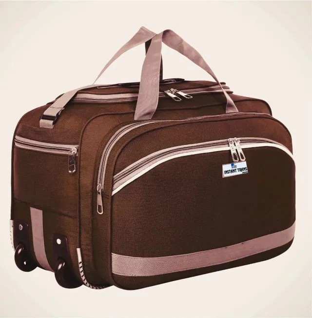 Trans (Expandable) 55L DUFFLE BAGS HEAVY PREMIUM QUALITY TRAVEL LUGGAGE MEN WOMEN TRAVELLING AIR Duffel With Wheels (Strolley)