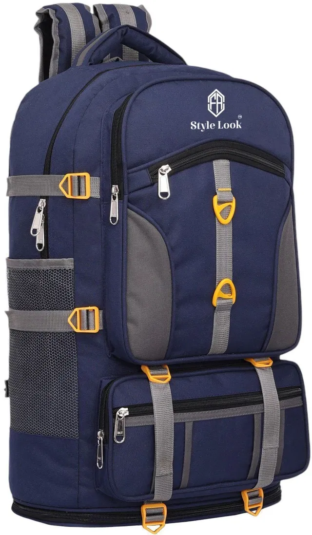Style look Travel Backpack for Sport Camping Hiking Trekking Bag Rucksack - 60 L (Blue) Rucksack  - 60 L