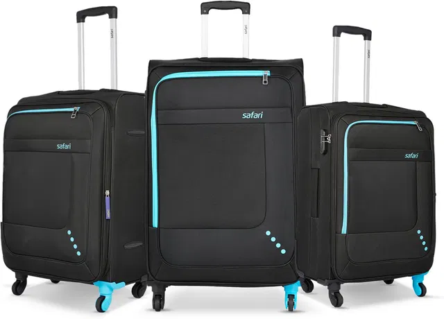 SAFARI STAR 3 (Small 55cm | Medium 65cm | Large 75cm) Expandable  Cabin & Check-in Set 4 Wheels - 30 inch