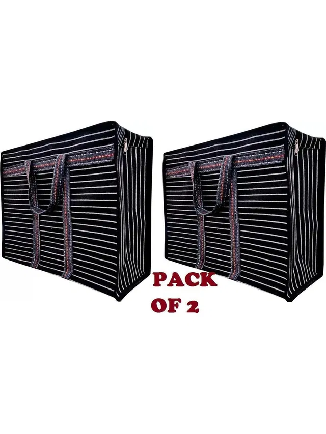 MANROM (Expandable) Multipurpose Extra Large Big Heavy Duty Storage(PACK OF-2) Duffel Without Wheels