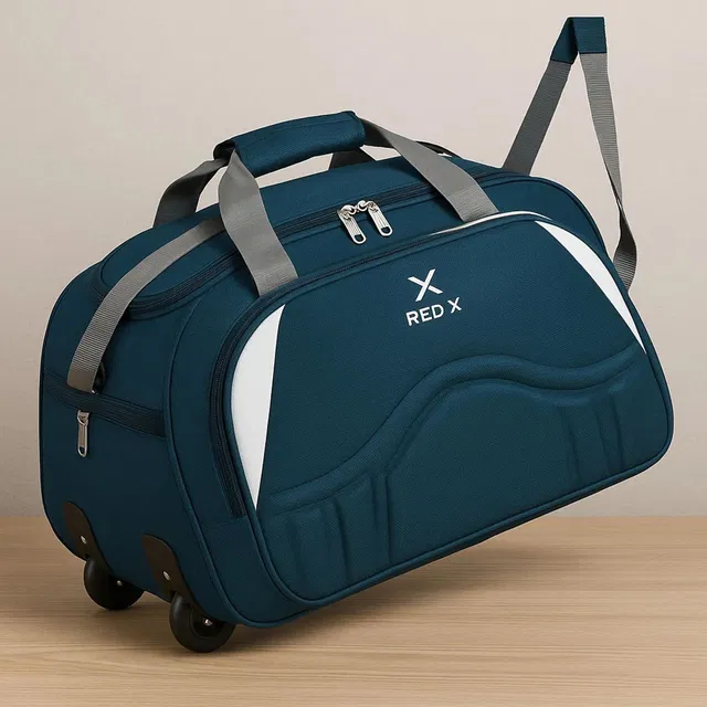 REDX (Expandable) Epoch Nylon 80 litres Waterproof Duffle bag Strolley Duffle Bag- 2 Wheels Duffel With Wheels (Strolley)