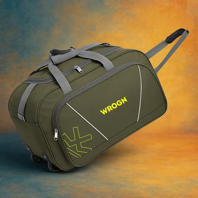 WROGN Premium 75L Unisex Luggage Bag For Tours & Travels Duffel With Wheels (Strolley)