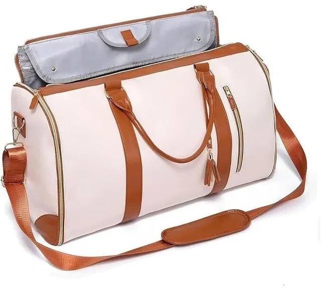 LeyLuko (Expandable) Travel Duffle Bag with Shoe Compartment Duffel Without Wheels