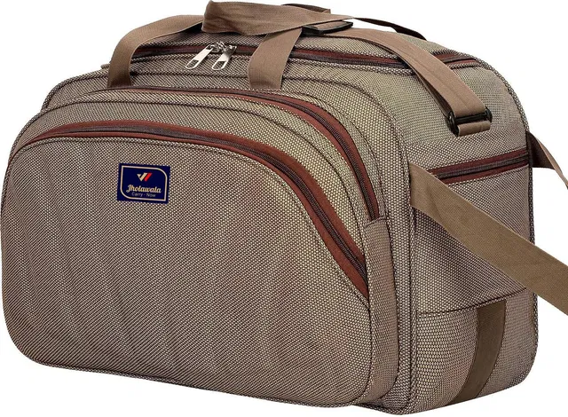 Jholawala (Expandable) 65 L STROLLY DUFFEL BAG HIGH QUALITY BROWN TRAVEL BAG HAND MEN WOMEN FOR CABIN Duffel With Wheels (Strolley)