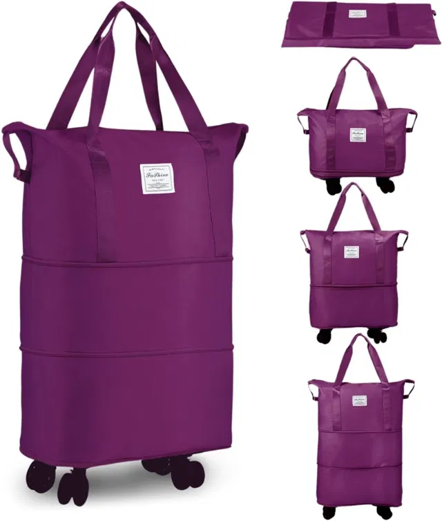 Artify (Expandable) Rolling with wheels, Expandable Foldable Duffel With Wheels (Strolley)