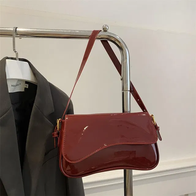 SAPPIERO Maroon Sling Bag Luxury Designer Women's Crossbody and Shoulder Bags