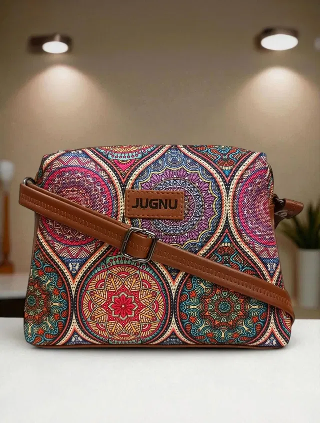 Jugnu Maroon Sling Bag Chauras-btm-1