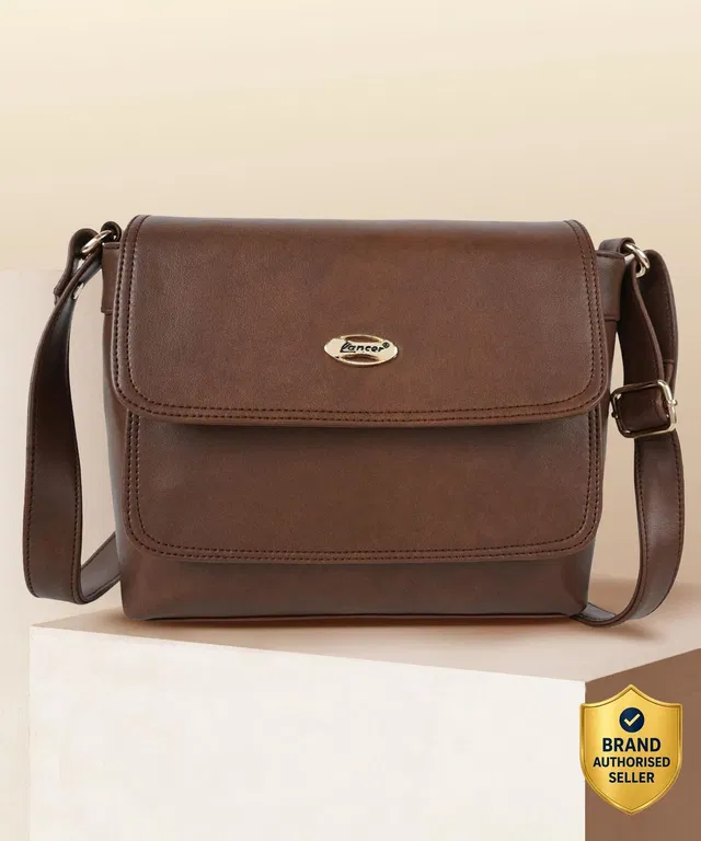 LANCER Tan Sling Bag Casual Classic Unique Design Trendy Crossbody Daytrip Sling bag For Women