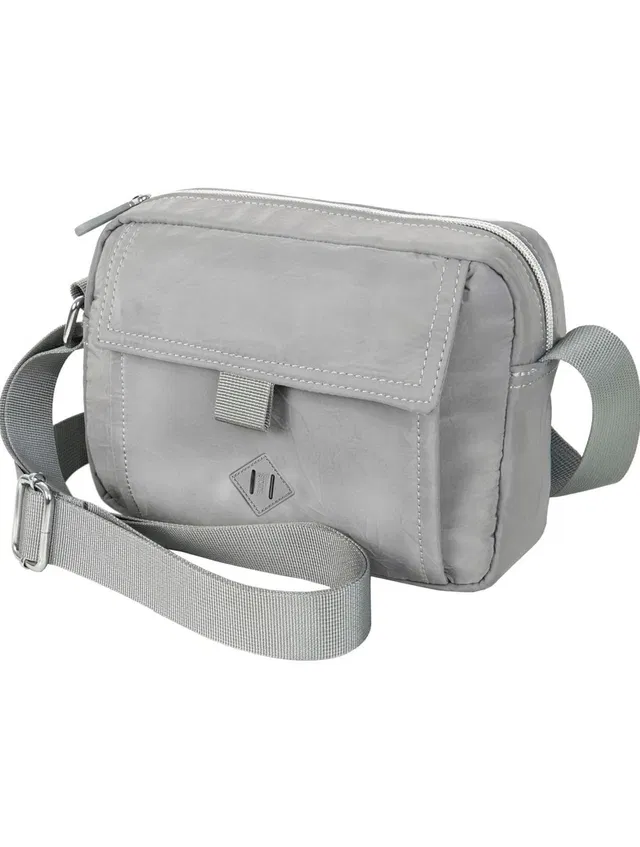 STORITE Grey Sling Bag Women's Stylish Nylon Lightweight Sling Crossbody Shoulder Bag