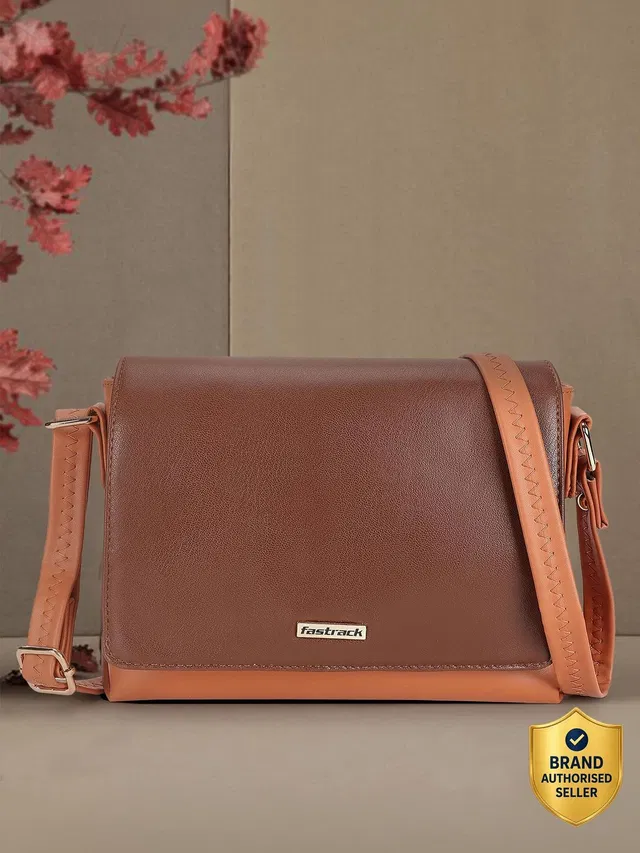 Fastrack Brown Sling Bag A4002PBR01