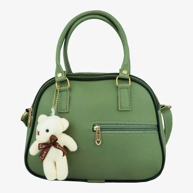 New Purse Green Sling Bag Teddy hand bag