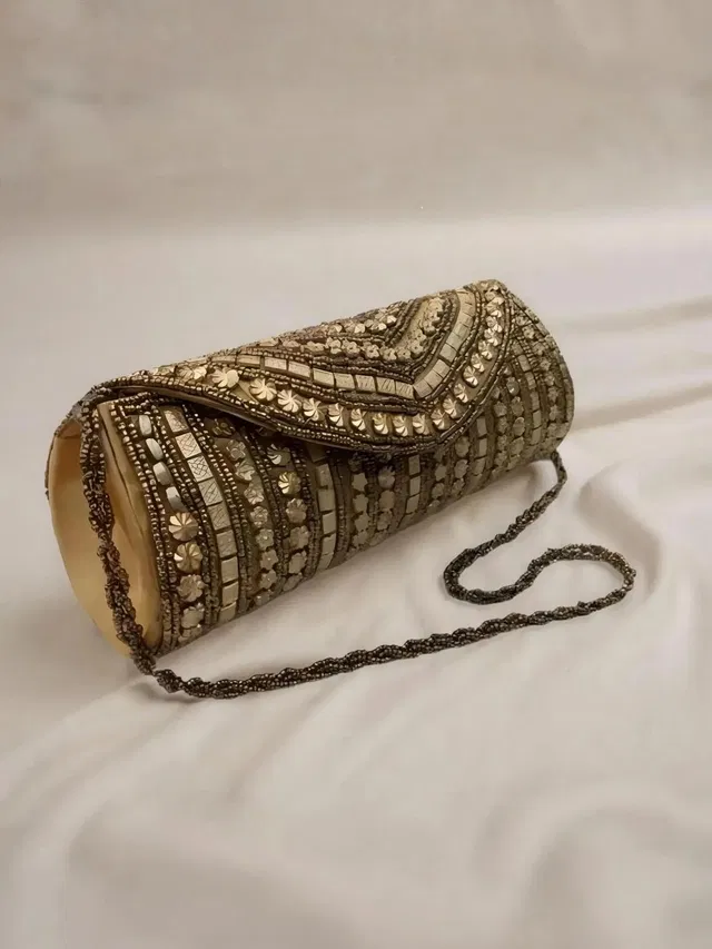 Mermaid Party Gold  Clutch