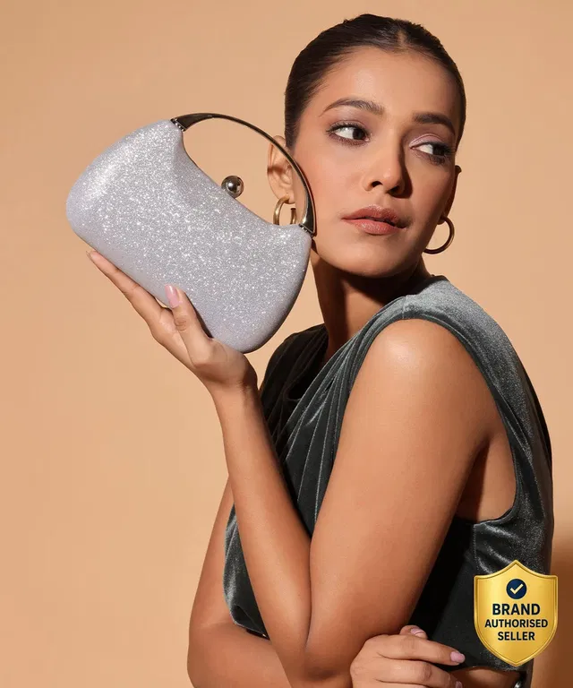 LINO PERROS Party Silver  Clutch