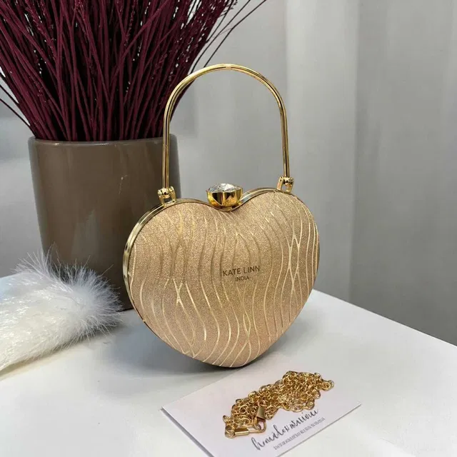 Kate Linn Party Gold  Clutch