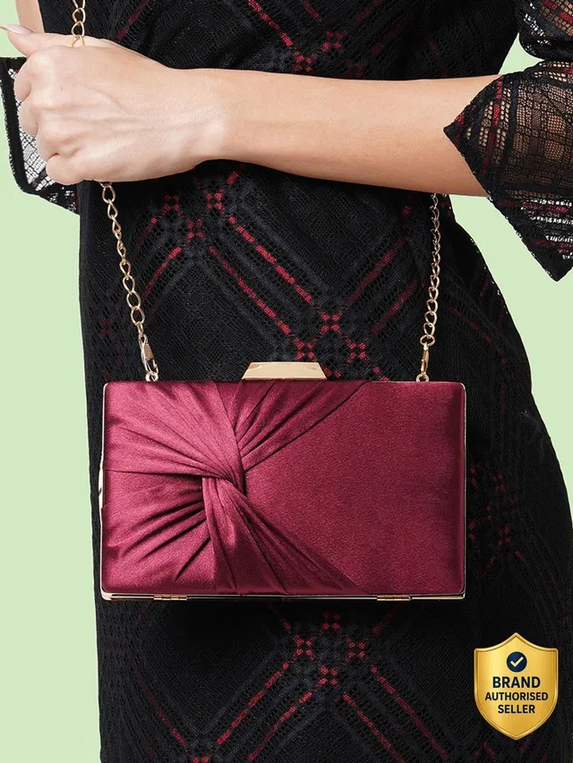 LAVIE Party Maroon  Clutch