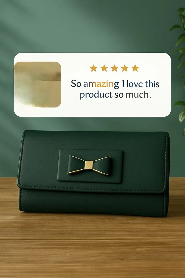 G M W Casual Green  Clutch