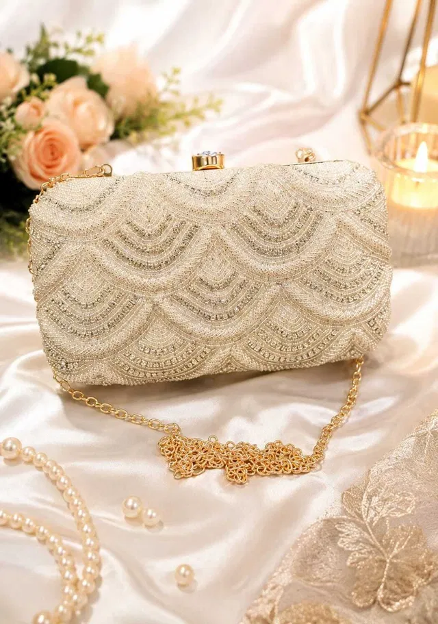 FTSBags Party Silver  Clutch