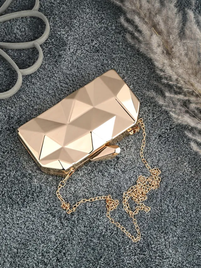 Dressberry Party Gold  Clutch