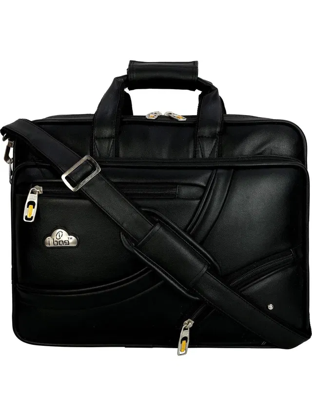i-bag Men Black Messenger Bag