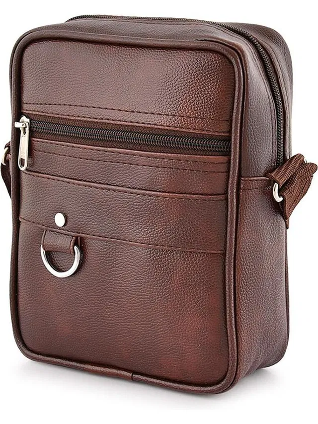 Alison Men Brown Messenger Bag