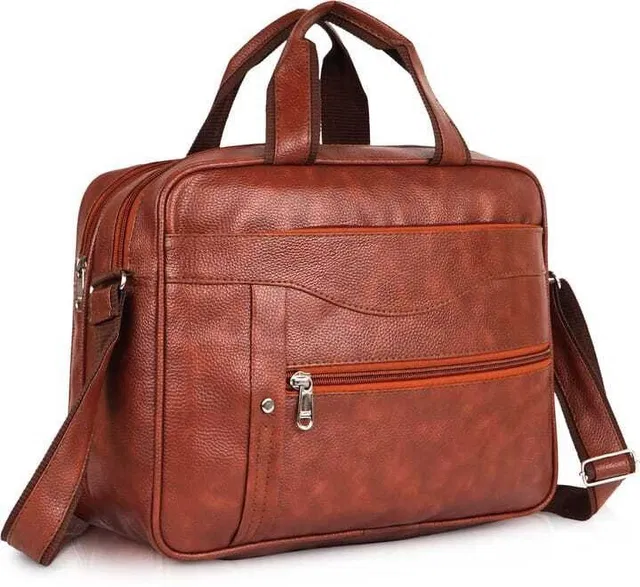 NUVORA Men Brown Messenger Bag