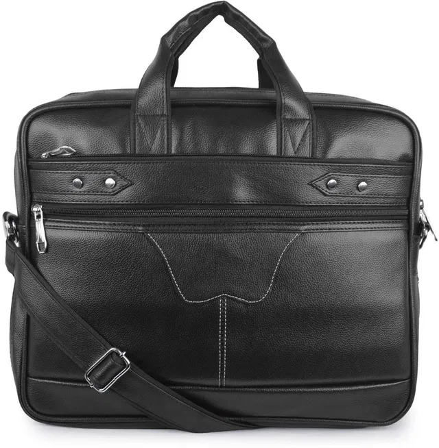 ICHIEF Men Black Messenger Bag
