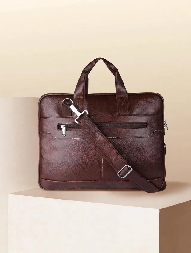 zurbaa Men & Women Brown Messenger Bag