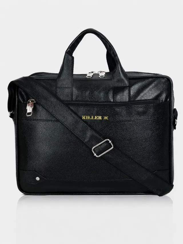 KILLER Men & Women Black Messenger Bag