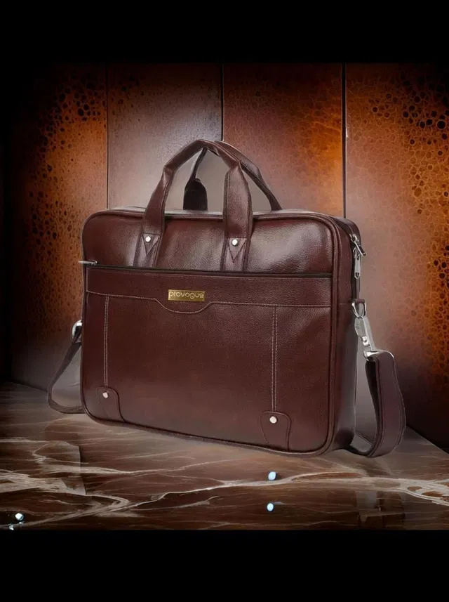 PROVOGUE Men & Women Brown Messenger Bag