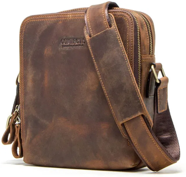 CONTACTS Premium Leather Messenger, Sling, Shoulder bag Messenger Bag