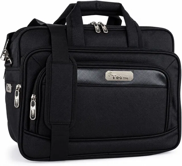 Teo 1680-Polyester Black Office Use Electrician, Technician, Service Engineer, Mechanic, Plumber and Carpenter Tool Bag Strong and Durable.1624 Waterproof Messenger Bag