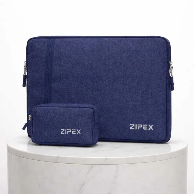 ZIPEX PHOTONIC Laptop Case With Charger Pouch | Unisex | For 15-16 Inch Laptops Waterproof Laptop Sleeve/Cover