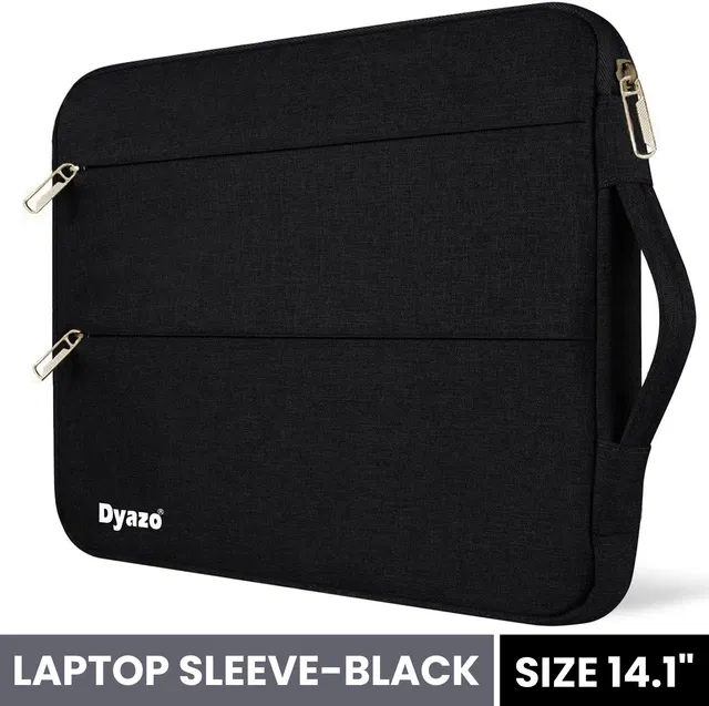 Dyazo Plus 14-14.1 Inch Sleeves Case Cover with Handle & Two Front Accessories Pocket Laptop Bag