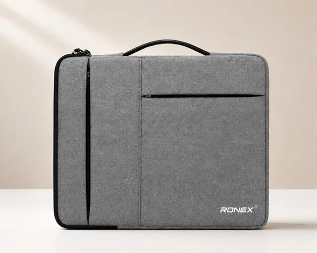 Ronex Laptop Sleeve with Handle | Multi Pocket Waterproof Laptop Sleeve/Cover