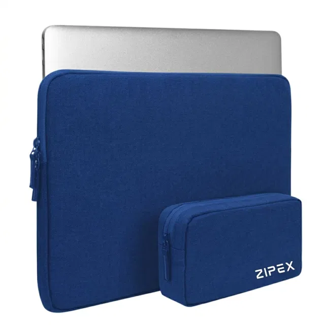ZIPEX Laptop Sleeve Case and Charger Pouch | for All 15-15.6 Inch laptops | Waterproof Laptop Sleeve/Cover