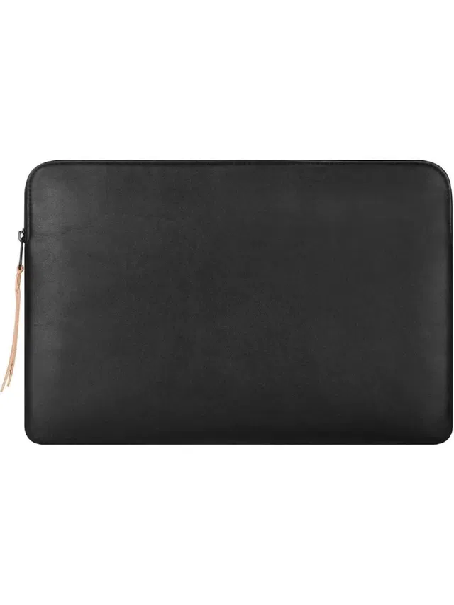 CONTACTS Slim Protective Laptop Sleeve 13-13.3 Inch Compatible with 13 Inch MacBook Pro & MacBook Air, Faux Leather Bag Water-Resistant Cover Notebook Computer Case for Mac - Black……… Laptop Sleeve/Cover