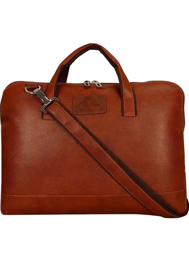 Leatherworld laptop sleeve 15.6 inch Slim Shoulder Cross Body Messenger Bag Office Bag Laptop Sleeve/Cover
