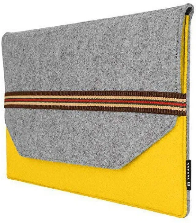 TARKAN Slim & Protective Felt Sleeve Cover Carry Case for All 13 13.3 14 Inch Laptops, MacBook Air Pro (Mango Yellow) Laptop Sleeve/Cover