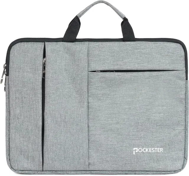 POCKESTER 15.6 Inch Laptop Sleeve I Laptop Slip Case Cover Bag With Handle I Waterproof Laptop Sleeve/Cover