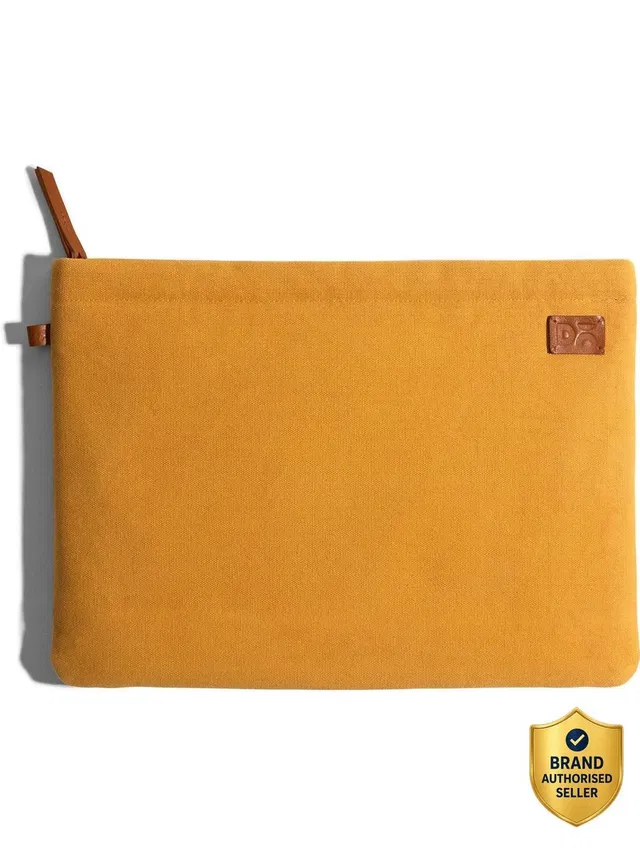 DailyObjects Mustard Yellow Skipper Sleeve Medium - MacBook Air/Pro 13 inch Laptop Sleeve/Cover