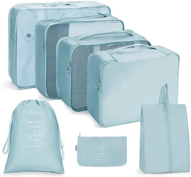 ELWIORA 7 in 1 Travel Organizer Bag Set