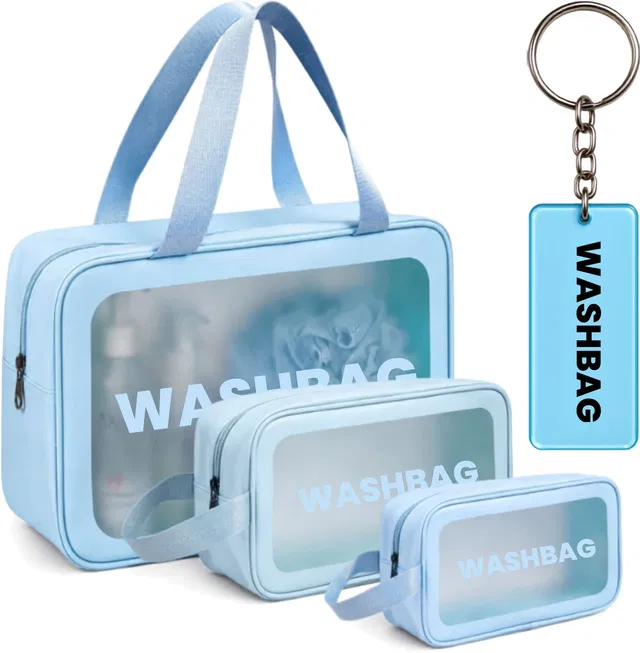 MYSASHOP 3 Makeup bag for Travel Washbag with 1 Keychain
