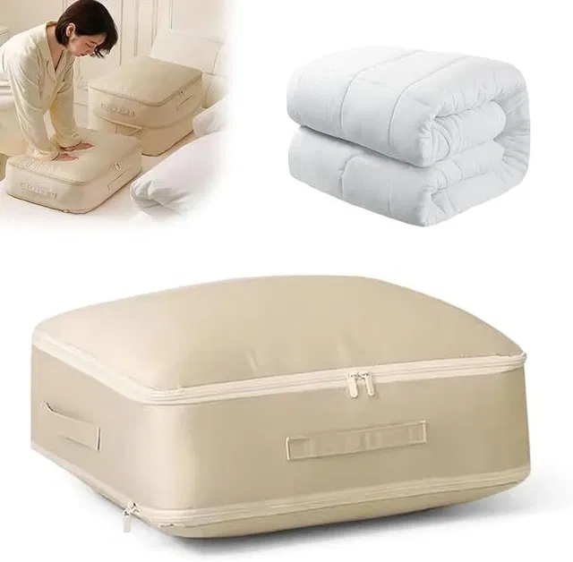 Clefairy Ultra Space Saving Self Compression Organizer, Portable Heavy Duty Moving Bags