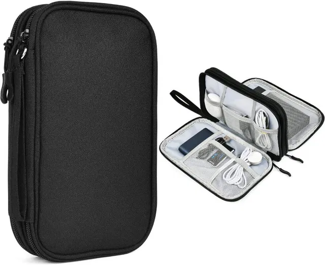 Abstract Travel Organizer for USB Cable,Earphone, Power Bank,Charger, Hard Disk & Gadgets Small Travel Bag