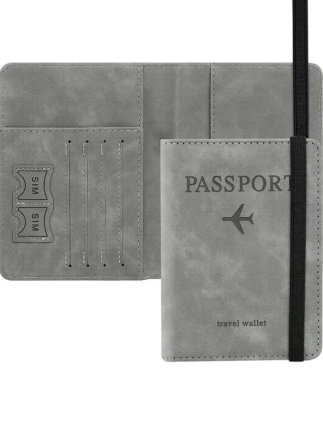 TRIVYOM Passport Holder Cover Travel Wallet Organiser, (Multicolor)