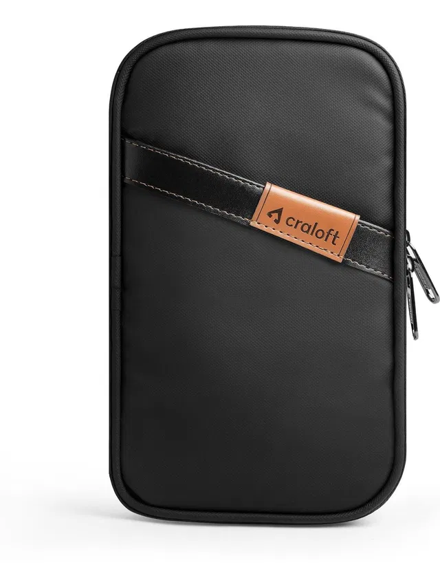 CRALOFT Polyester Passport Cover Bag Wallet for Travel Document, Card, Ticket Holder