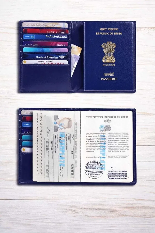Rioon RFID Leather Passport Cover for Men & Women |Travel Wallet |Passport Holder Case