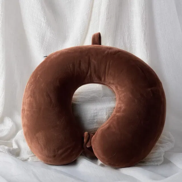 KarmaKasa Memory Foam Travel Pillow Pack of 1 Solid Travel Series